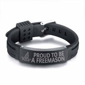 Past Master Blue Lodge California Regulation Bracelet - Silicone - Bricks Masons