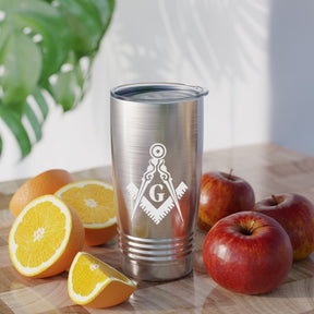 Master Mason Blue Lodge Ringneck Tumbler - Square & Compass G - Bricks Masons