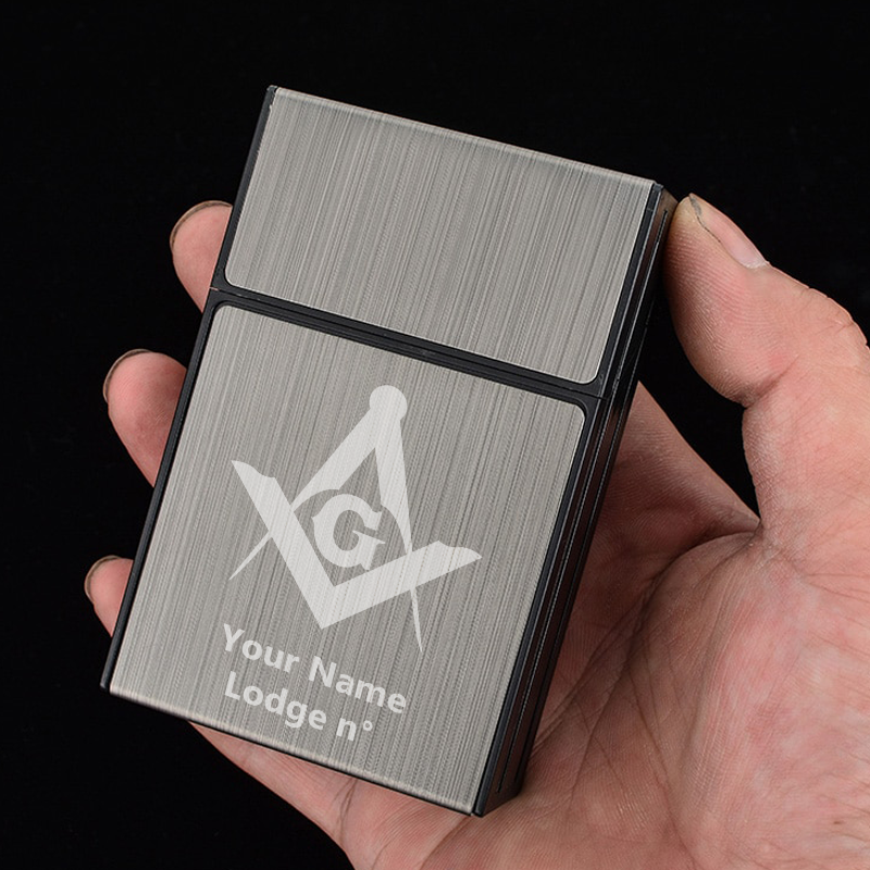 Master Mason Blue Lodge Cigarette Case - Various Colors - Bricks Masons