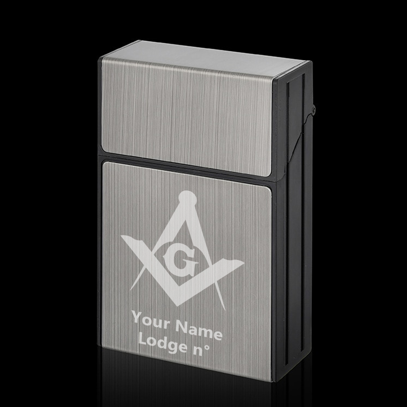 Master Mason Blue Lodge Cigarette Case - Various Colors - Bricks Masons