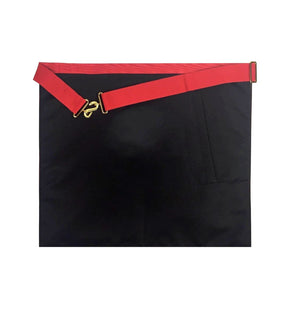 Veil Royal Arch Chapter Apron - Red Machine Embroidery - Bricks Masons