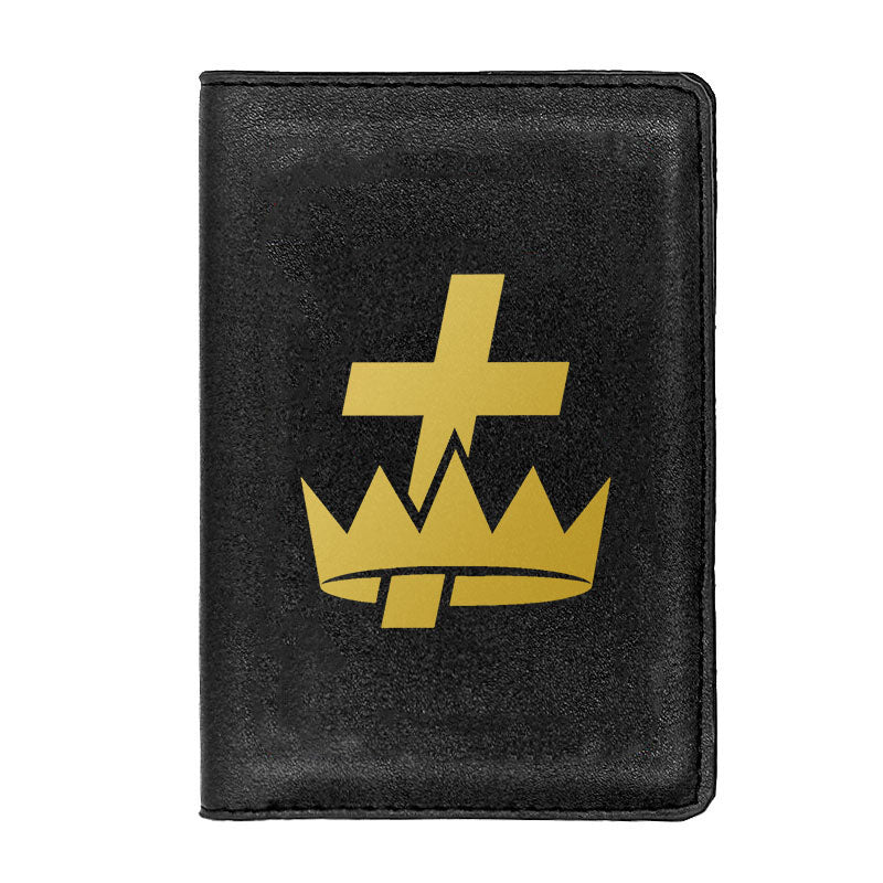 Knights Templar Commandery Wallet - Black & Brown - Bricks Masons