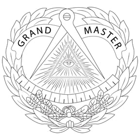 Grand Master Blue Lodge Pocket Knife - Multifunctional - Bricks Masons
