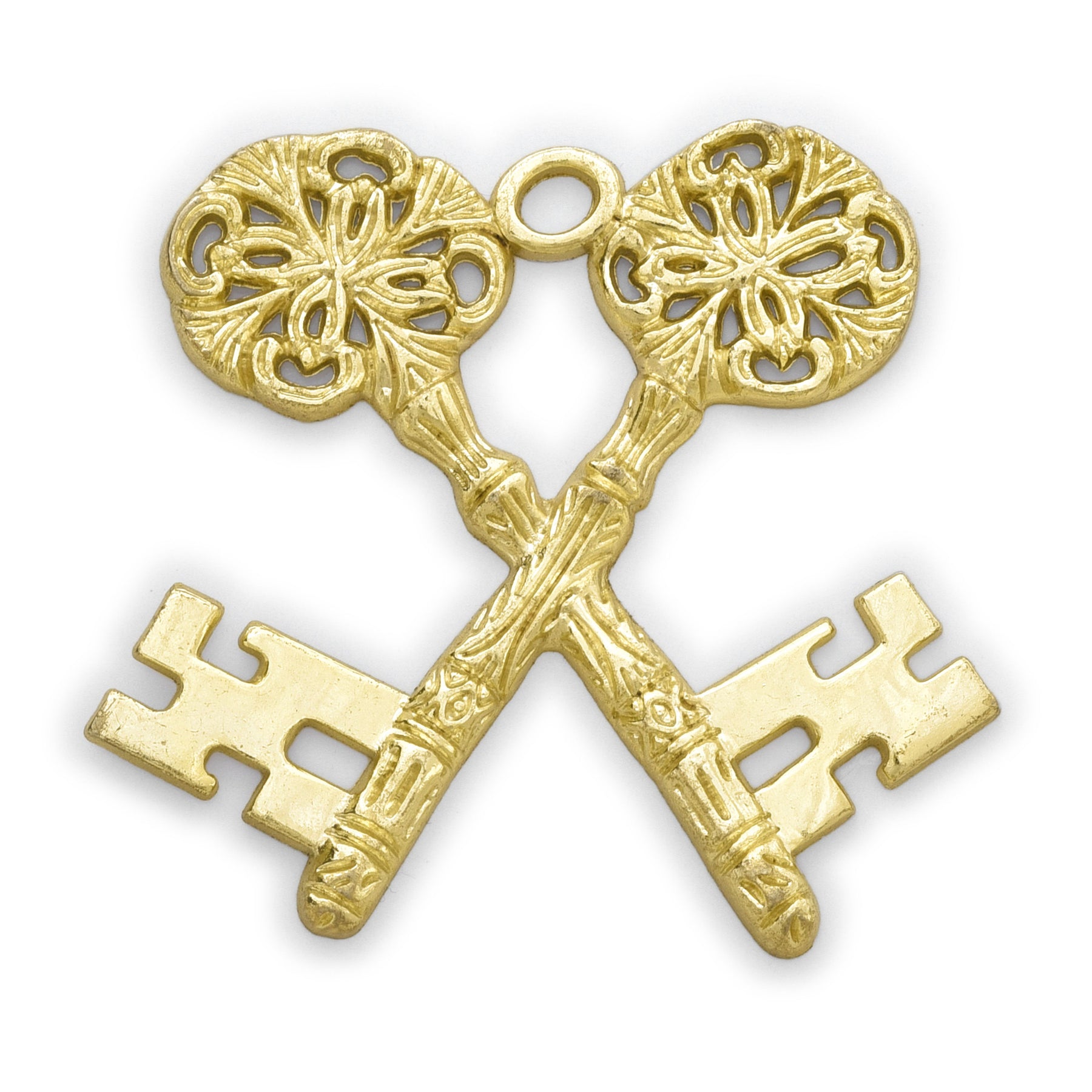Treasurer Blue Lodge Officer Collar Jewel - Gold Plated - Bricks Masons