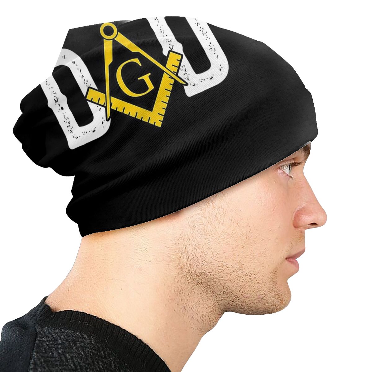 Master Mason Blue Lodge Beanie - Dad Masonic Knitted Hat - Bricks Masons