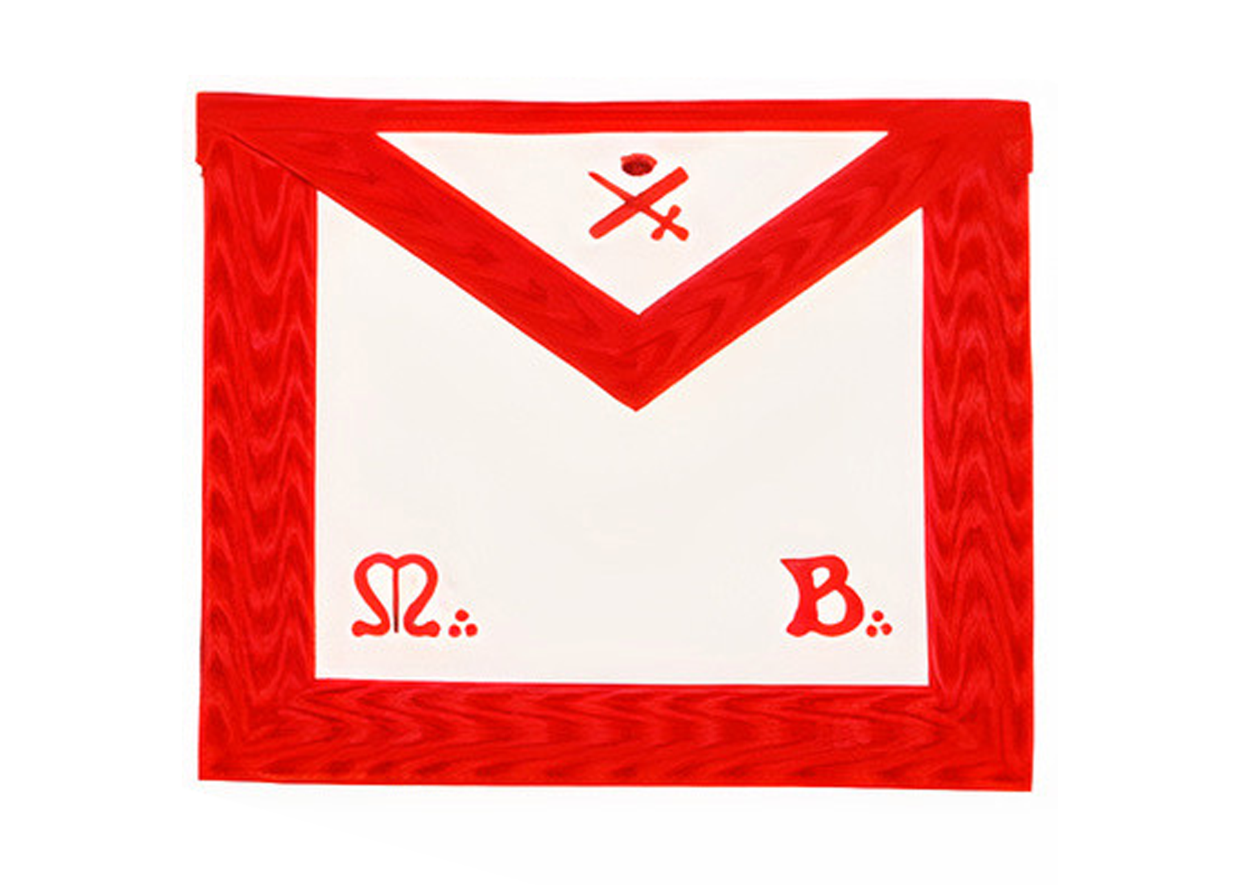 Expert Scottish Rite Apron - Red Moire - Bricks Masons