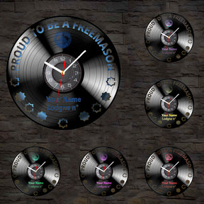 Grand Master Blue Lodge Clock - Vinyl Record - Bricks Masons