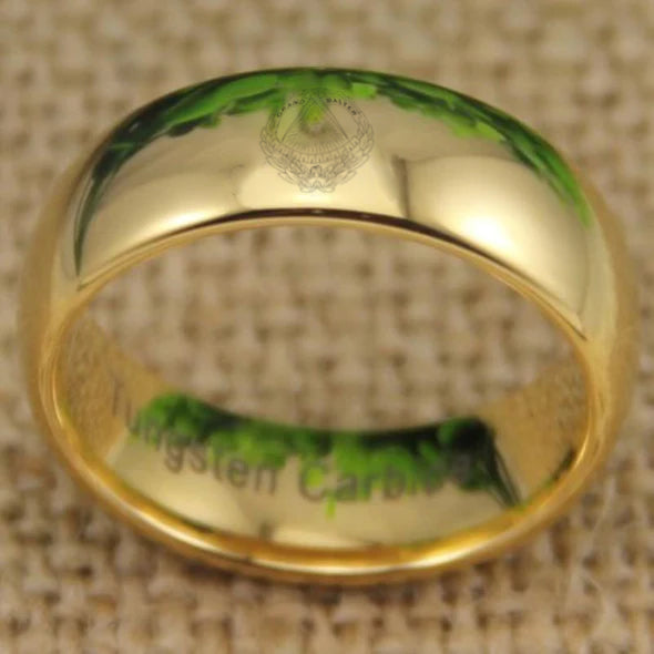 Grand Master Blue Lodge Ring - Gold Color - Bricks Masons