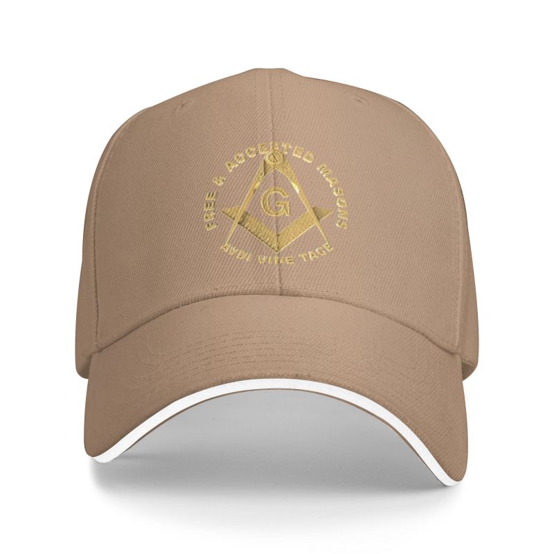 Master Mason Blue Lodge Baseball Cap - AVDI VIDE TACE Free & Accepted Masons [Multiple Colors] - Bricks Masons