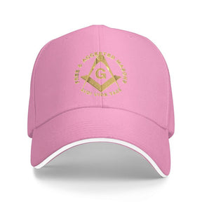 Master Mason Blue Lodge Baseball Cap - AVDI VIDE TACE Free & Accepted Masons [Multiple Colors] - Bricks Masons