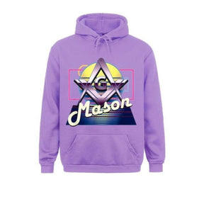 Master Mason Blue Lodge Hoodie - Square & Compass G (Multiple Colors) - Bricks Masons