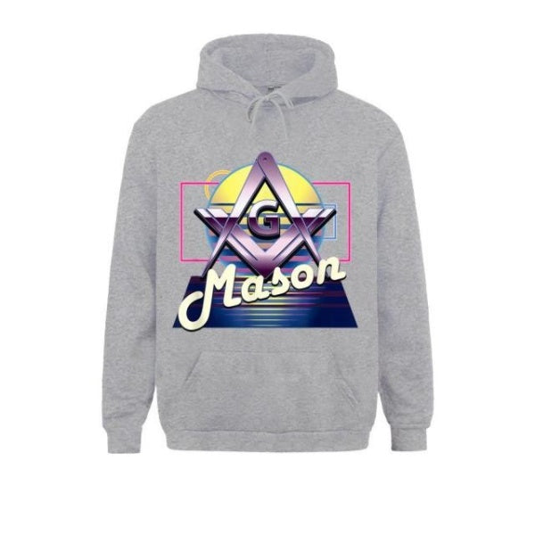 Master Mason Blue Lodge Hoodie - Square & Compass G (Multiple Colors) - Bricks Masons
