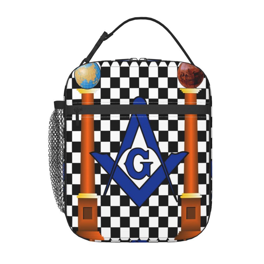 Master Mason Blue Lodge Lunch Bag - Thermal Insulated - Bricks Masons