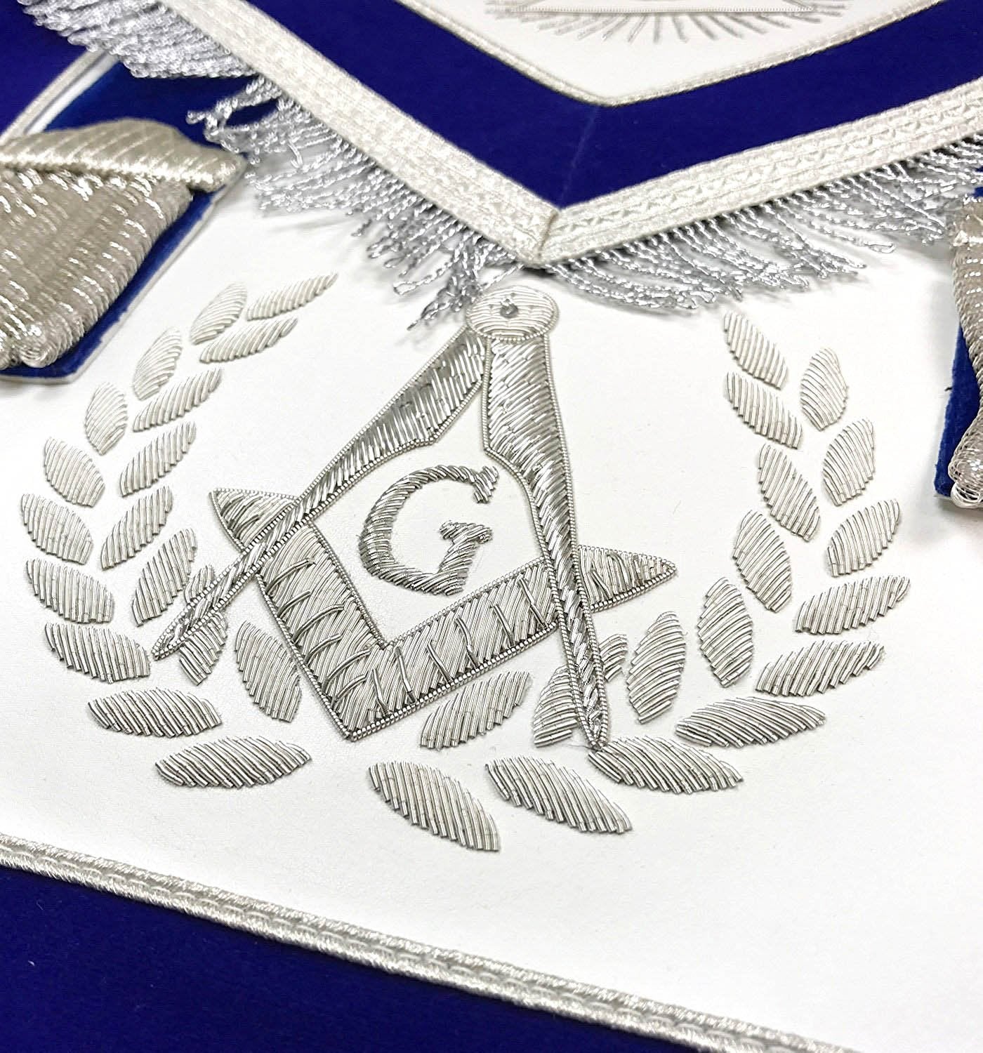 Master Mason Blue Lodge Regalia Set - Hand Embroidery - Bricks Masons