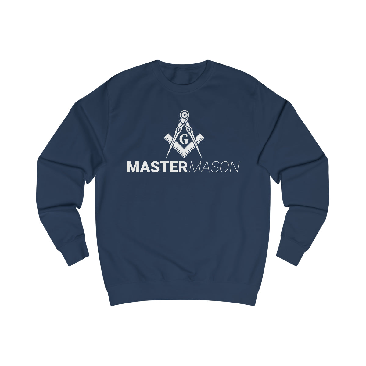 Master Mason Blue Lodge Sweatshirt - Black Square and Compass G Ugly - Bricks Masons