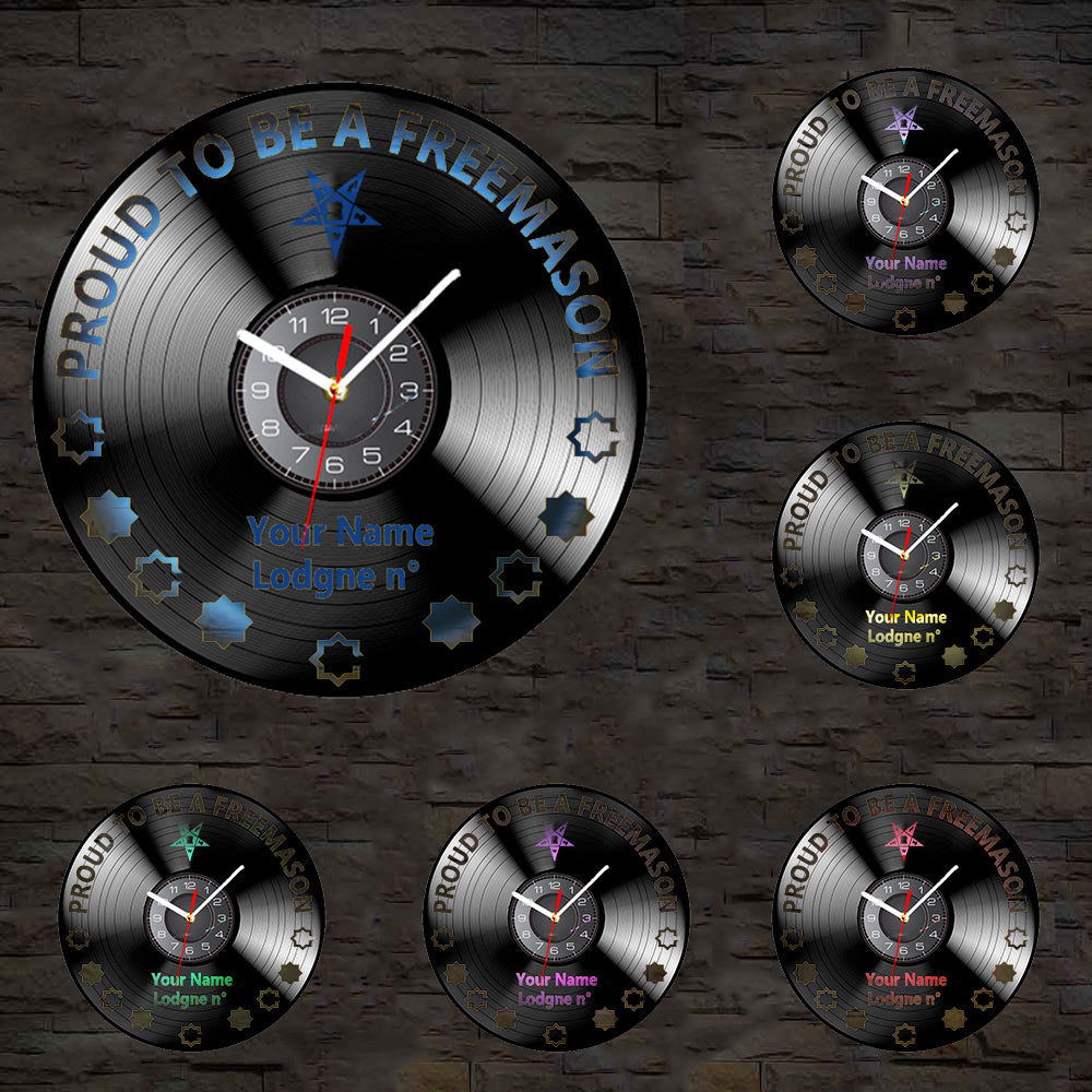 OES Clock - Vinyl Record - Bricks Masons