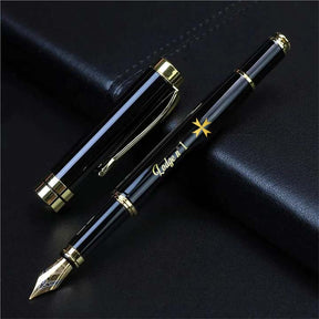 Order Of Malta Commandery Pen - Black & Gold - Bricks Masons