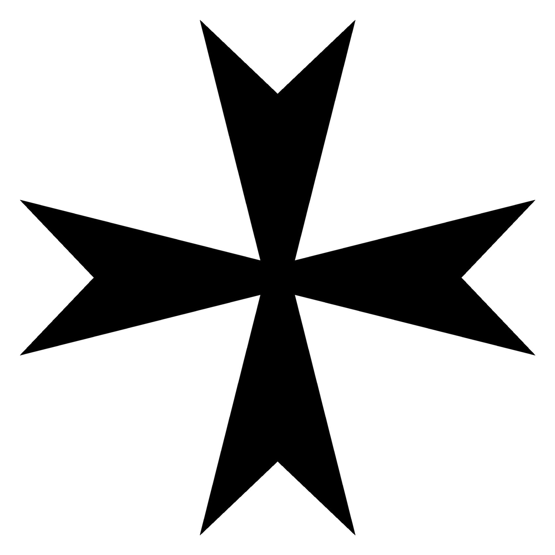 Order of Malta Commandery Ring - Silver Pipe With CZ Stone - Bricks Masons