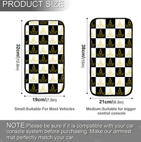 Past Master Blue Lodge California Regulation Car Armrest - Various Sizes - Bricks Masons
