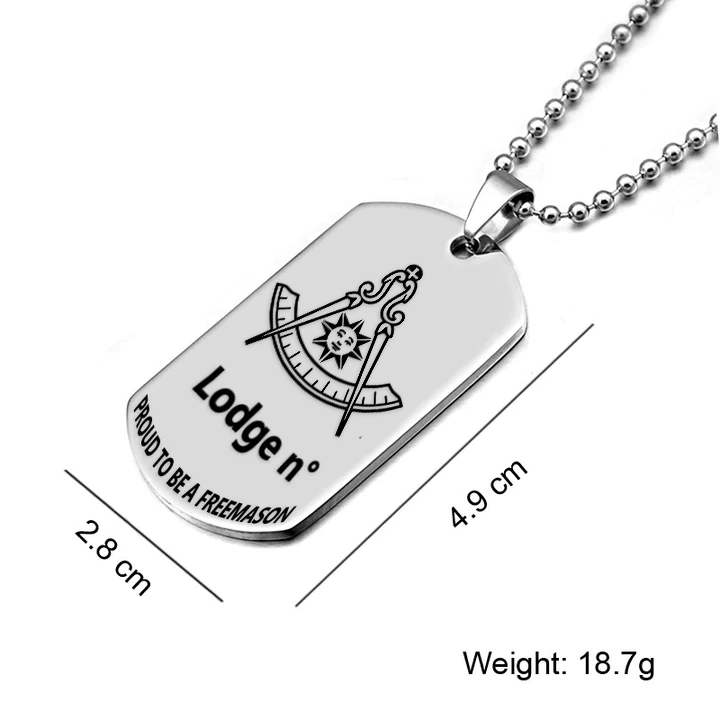 Past Master Blue Lodge California Regulation Necklace - (Various Colors) - Bricks Masons