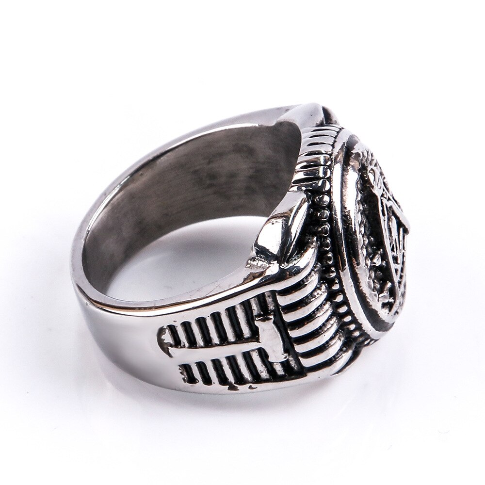 Past Master Blue Lodge Ring - Silver - Bricks Masons