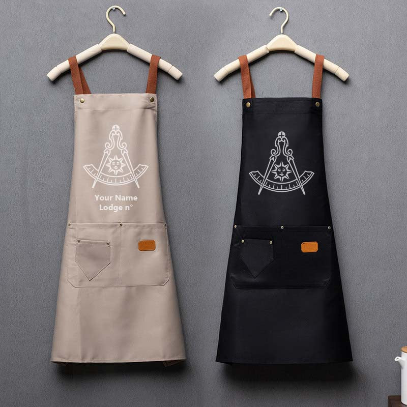 Past Master Blue Lodge California Regulation Work Apron - Various Colors - Bricks Masons