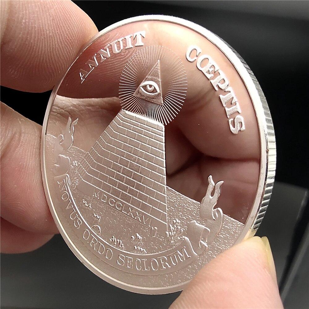 Eye Of Providence Coin - Great Seal United States - Bricks Masons