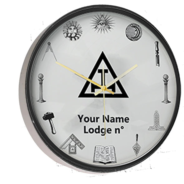 Royal Arch Chapter Clock - Frame with LED - Bricks Masons