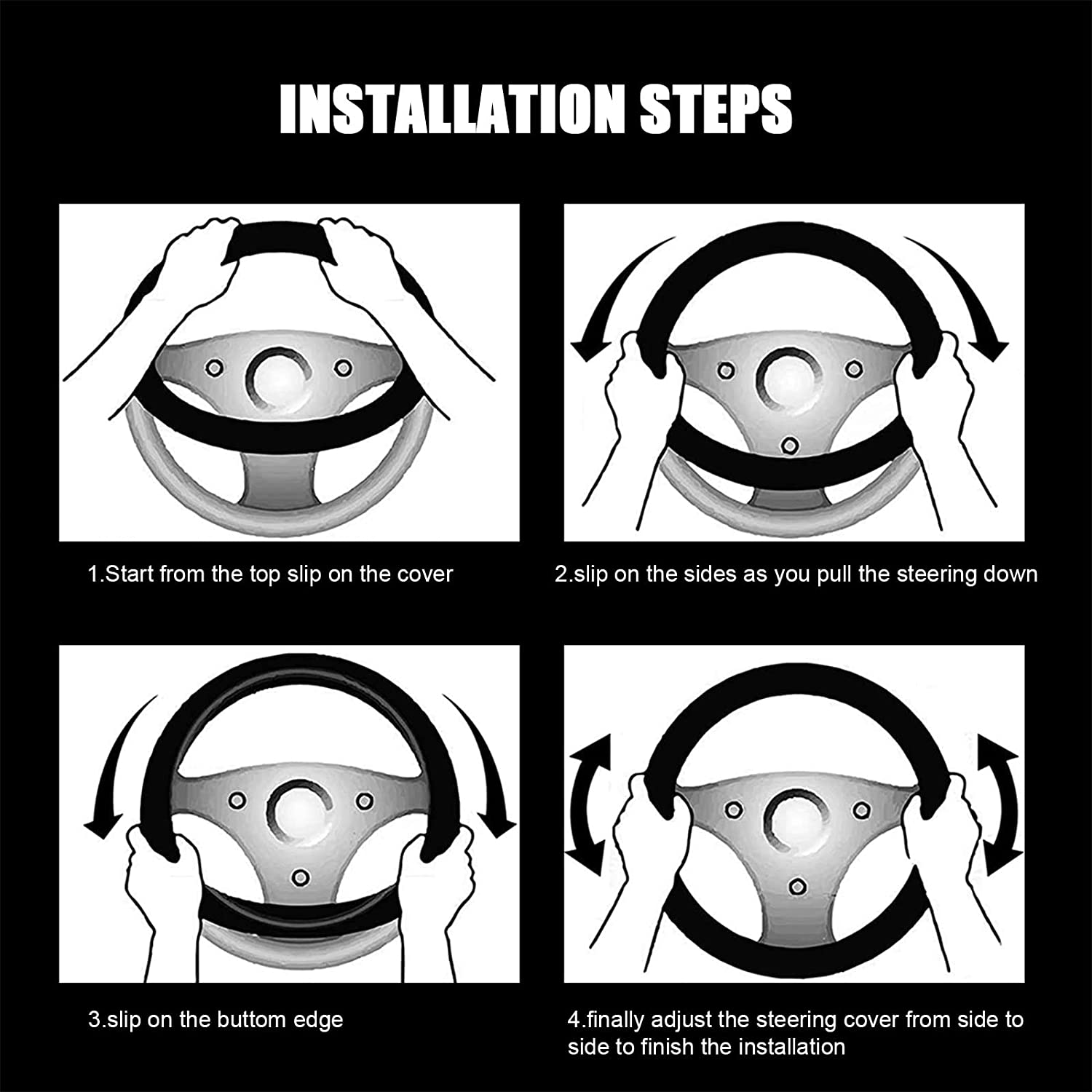 Royal Arch Chapter Steering Wheel Cover - White & Gold - Bricks Masons