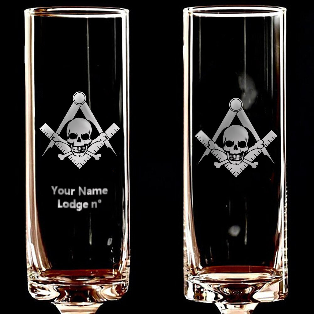 Widows Sons Champagne Flute - 2 Pieces Set - Bricks Masons