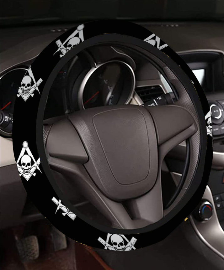 Widows Sons Steering Wheel Cover - White & Gold - Bricks Masons