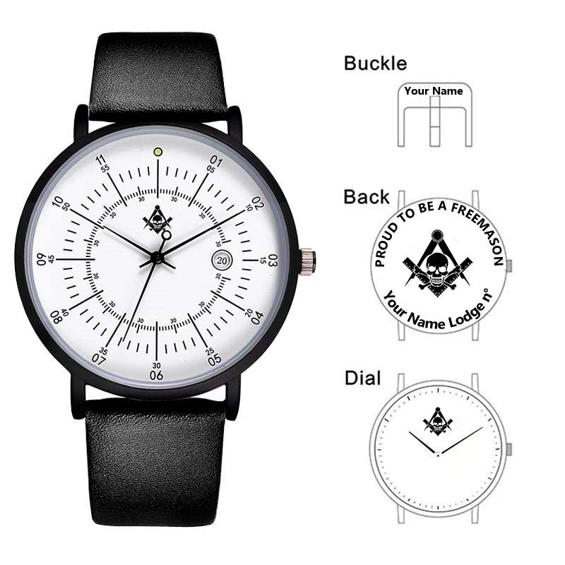 Widows Sons Wristwatch - Leather Straps - Bricks Masons